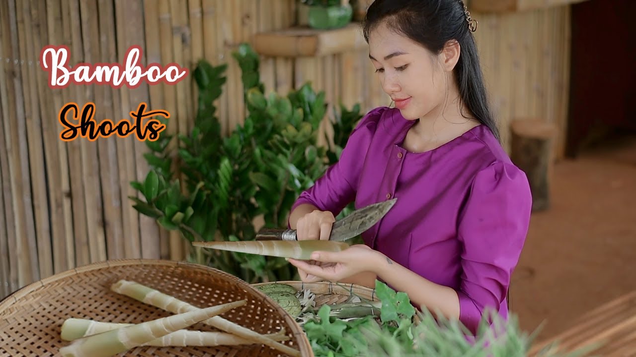 Fresh Bamboo Shoots Recipe in my Village bamboo shoots【 Safyta Life