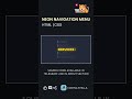 How To Create Navigation Menu Amazing Hover Effect HTML CSS #shorts