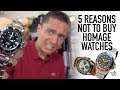 5 Reasons NOT To Buy A Homage Watch - Are Steinhart ...