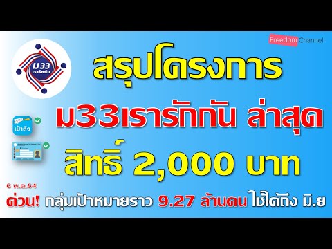 ม33เรารักกัน สิทธิ์ 2,000บาท แบ่งปันตารางเงินเข้าเพิ่มให้ 2สัปดาห์ กลุ่มแอปเป๋าตัง และกลุ่มพิเศษ