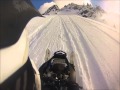 Turbo apex up Dixies chute in bc