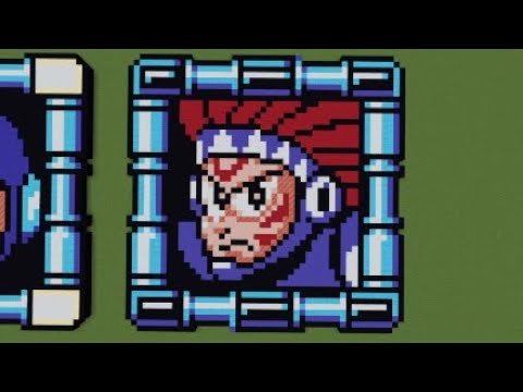 マイクラ］黙々とトマホークマンを作る［ロックマン6ドット絵］ - YouTube