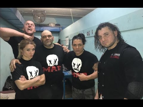 Konnan introduces MAD: Sexy Dulce, Juventud Guerrera, El Zorro, and Karrion Kross.