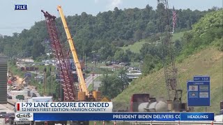 I-79 lane closure extended