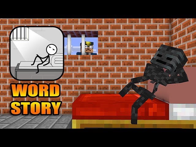 Monster School : WORD STORY CHALLENGE- Minecraft Animation class=