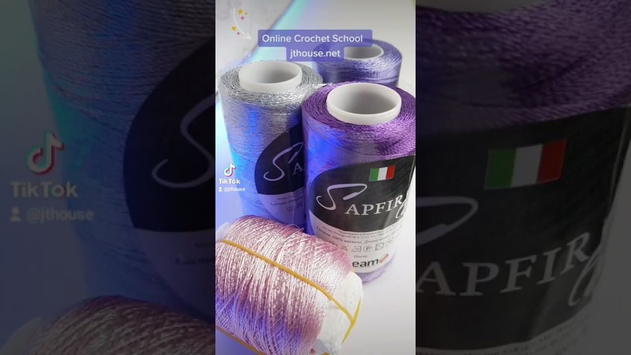 Viscose yarn for crochet. Crochet flower. Gorgeous crochet design by JThouse Online Crochet School!