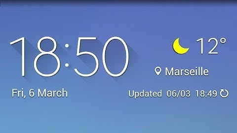 Galaxy S6 Weather Widget For Any Android Phone