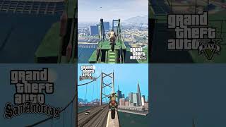 FRANKLIN VS CJ | STUNT JUMPS | WHO DID IT BETTER!? [GTA V vs GTA San Andreas]