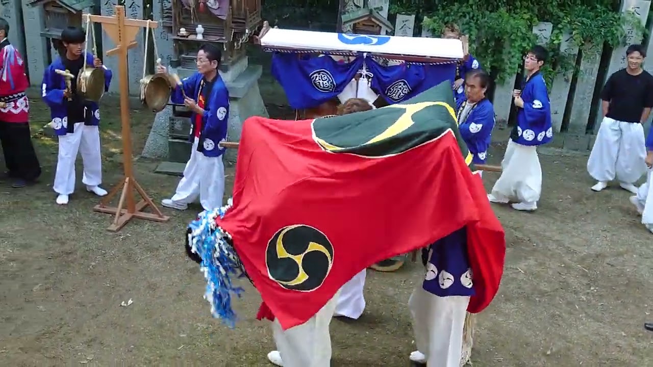 香川県木田郡三木町井戸和爾賀波神社本祭り2024パート1