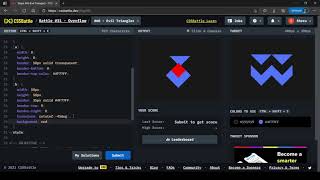 CSS Battle Target #60 | Evil Triangles | All cssbattle.dev solutions
