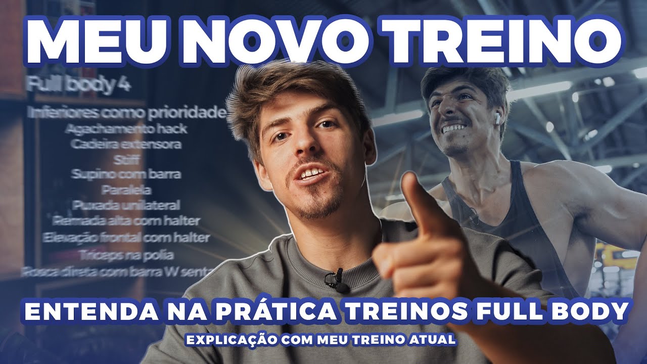 Meu TREINO ATUAL 🌱 -  TREINOS FULL BODY na PRÁTICA🔥