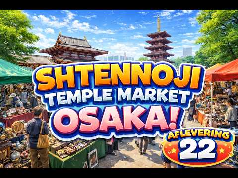 Azië Disney en Universal reis 2026,  Aflevering 22 Shitennoji Temple Market osaka