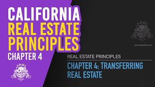 Chapter 4 real estate principles the associated recording is meant to
provide information on those who have an interest. it should not be
constru...