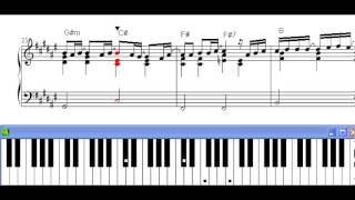 Vignette de la vidéo "Partitura Piano Que Me Alcance La Vida ( Sin Bandera )"