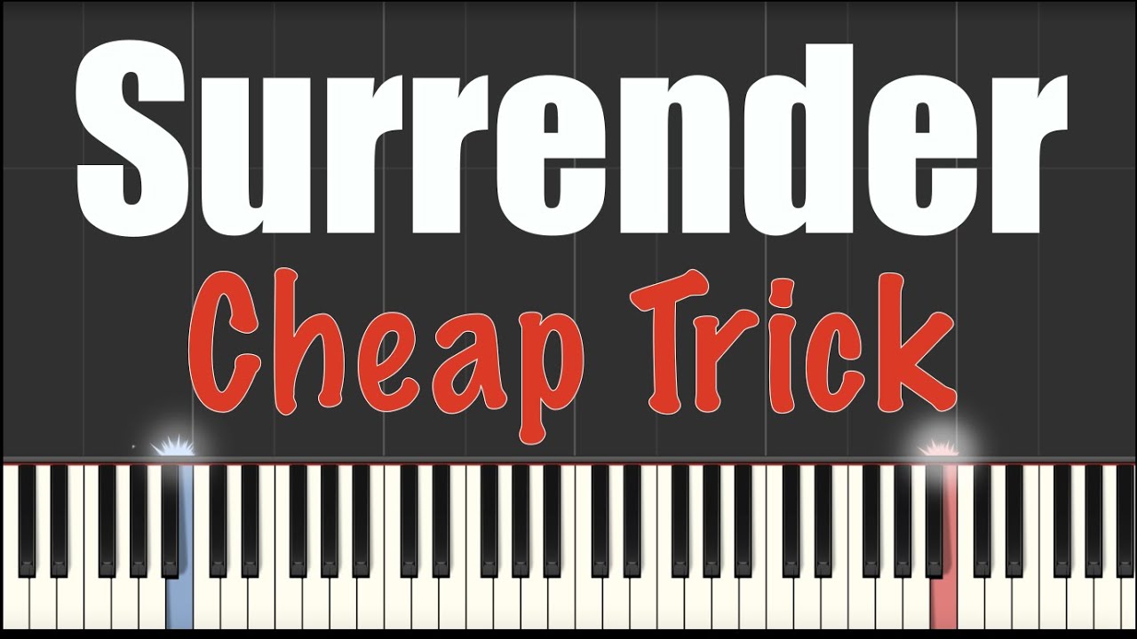 Surrender Cheap Trick Piano Tutorial YouTube