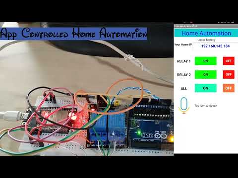 Voice Controlled Smart Home Automation using ESP32 | IoT based Home automation using smartphone App