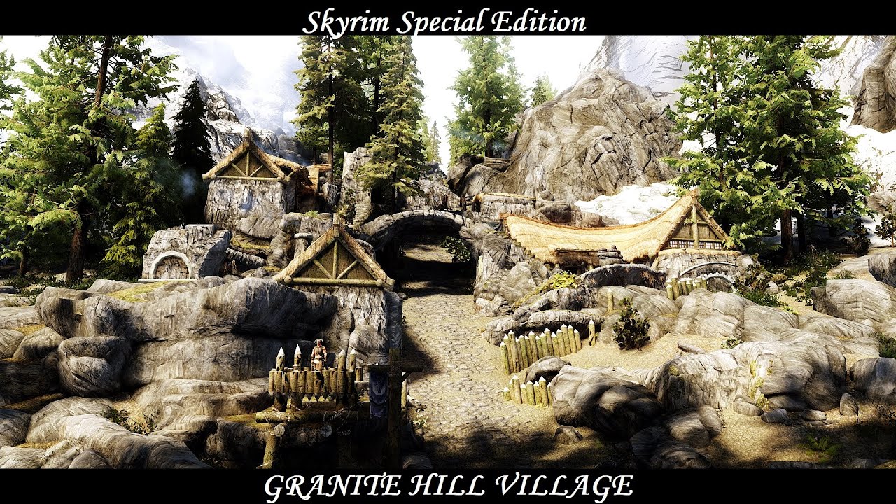 Skyrim SE Mod Granite Hill Village YouTube