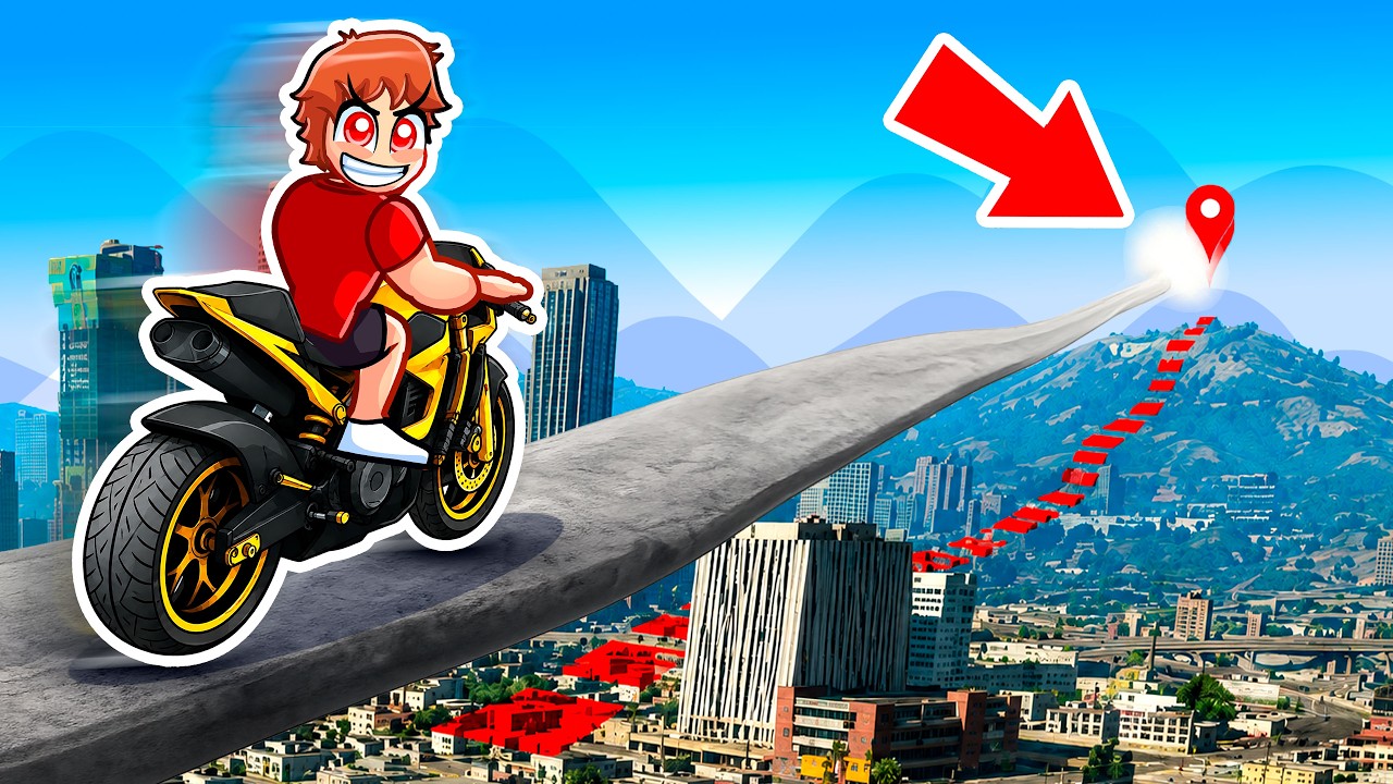 I Crossed The GTA 5 Map In A Perfectly Straight Line...