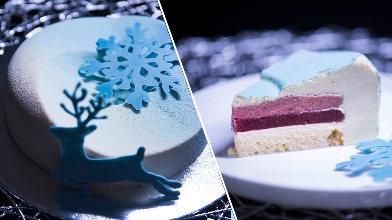 Tort Entremet 'Șampanie & Căpșuni' / Strawberry-Champagne Mousse Cake