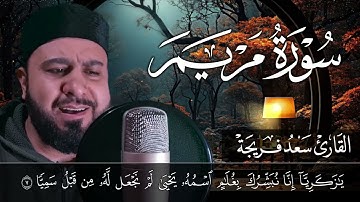 من روائع التلاوات😍 سورة مريم  خشوع يفوق الوصف سوف تعيد تشغيل المقطع من جماله😌💚 القارئ سعد فريجة