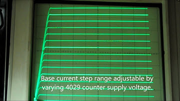 Transistor Curve Tracer with Base Current Step