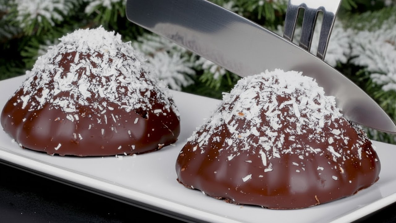 🎄 Рождественский десерт за 10 минут! Всего несколько ингредиентов и шоколад! Выпекать не нужно!