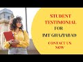 Top MBA Colleges: Student Testimonial | CAREER CHOICE 360