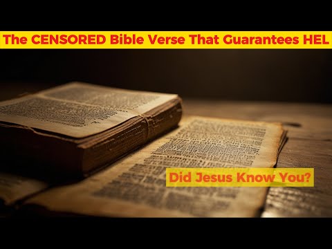 آیه سانسور شده کتاب مقدس که جهنم را تضمین می کند آیا عیسی شما را می شناخت
