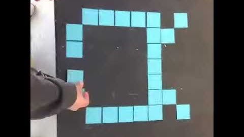 Space Invader Post-It Pixel Art!