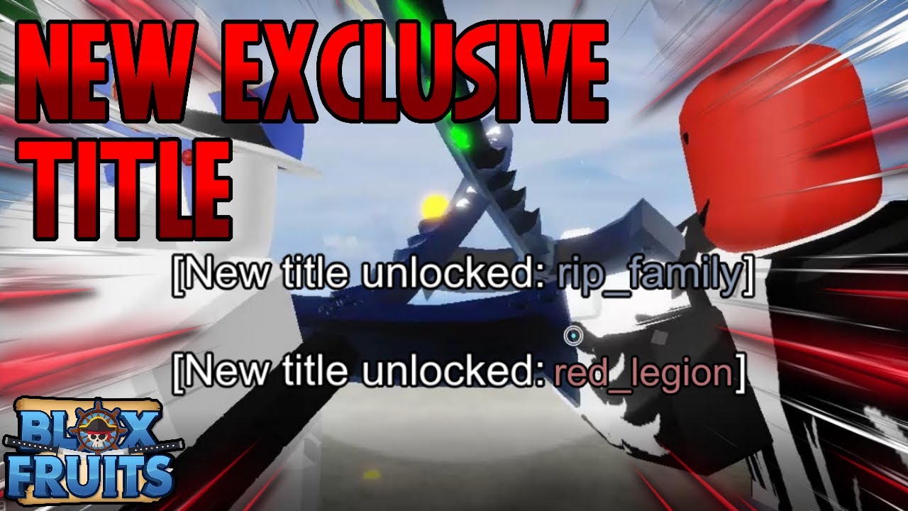 My NEW Exclusive Custom Title Event in Blox Fruit 