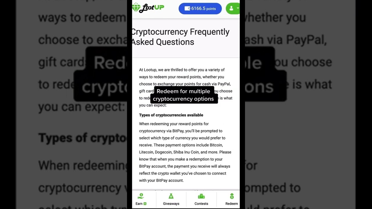 REDEEM POINTS | BITPAY | GET REWARDS