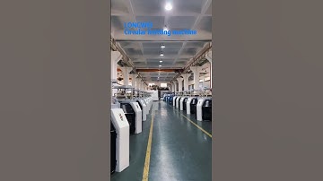 LONGWEI circular knitting machine assembly workshop