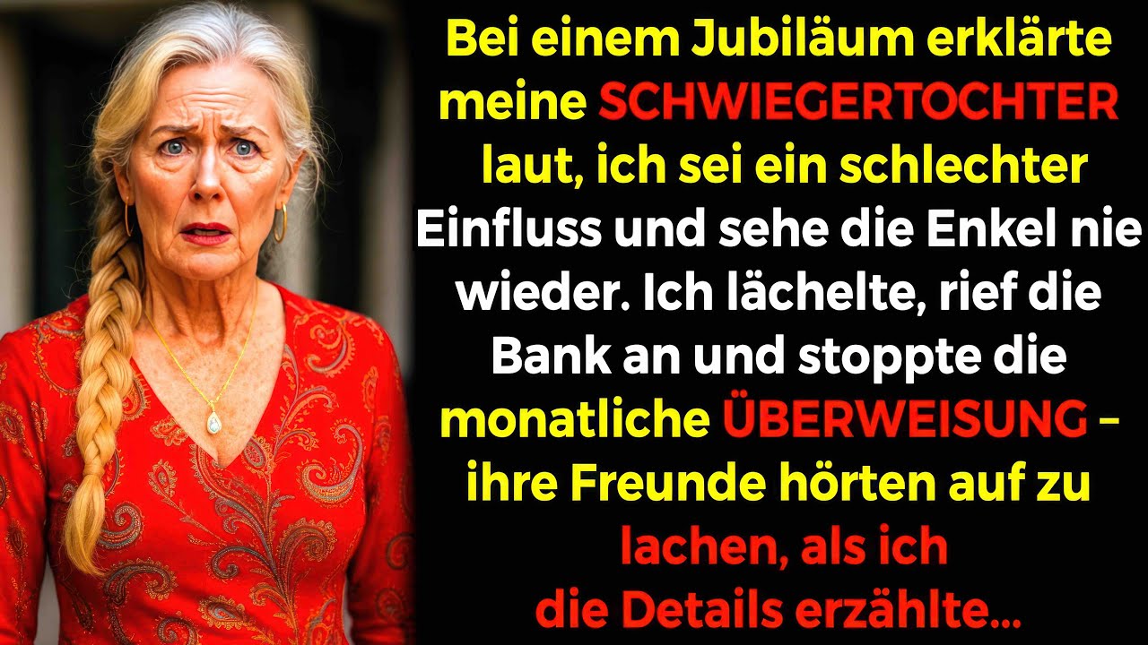 Ich stand mitten auf Katjas Party, umgeben von goldenen Luftballons, als sie mit diesem falschen Lächeln verkündete: „Ab heute wird Renate meine Kinder nicht mehr sehen. Sie ist ein schlechter...