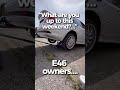 Me checking something that definitely could’ve waited #carmaintainance #e46 #330ci #bmwshorts #bmw