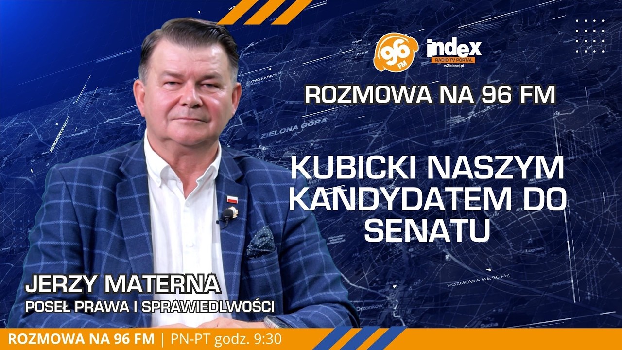 ROZMOWA NA 96 FM: Szybka kolej i nowy transport w Lubuskiem? Jerzy Materna gościem