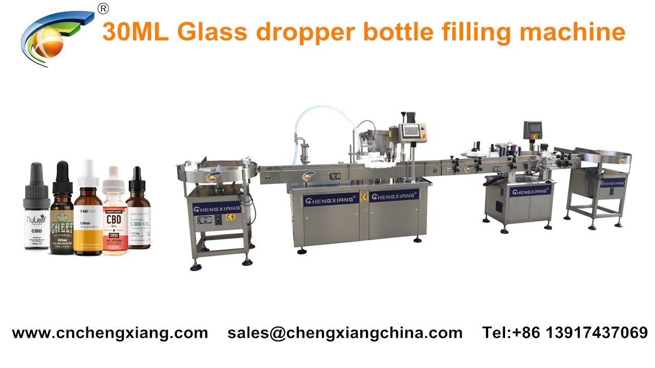 glass dropper bottle filling machine Automatic tincture cbd oil