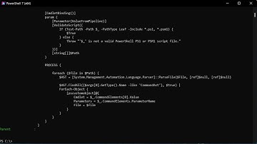 Use the Abstract Syntax Tree (AST) to list parameters and variables in PowerShell functions