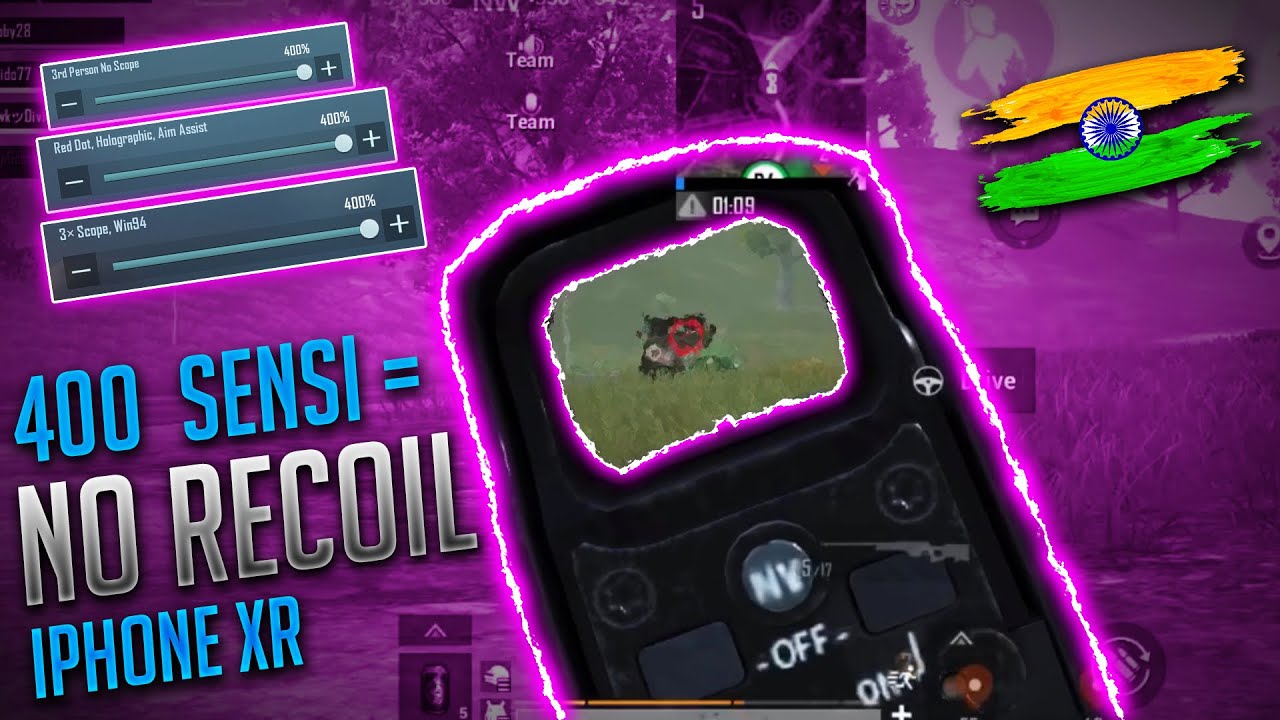 Sensi Max in iPhone XR made me Unbeatable | Pubgm Gyroscope Sensi 400 | iPhone XR gameplay