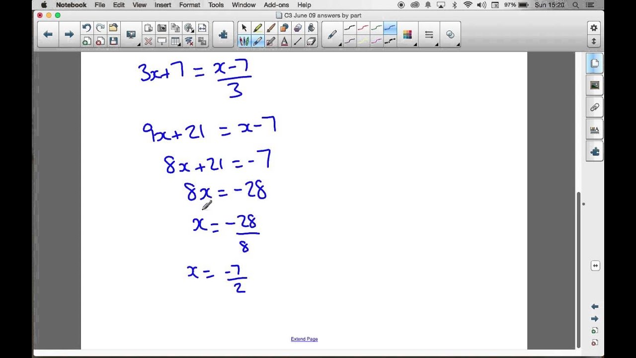 OCR C3 June 2009 q5ii - A2 Maths - Functions Questions - YouTube