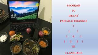 Program to display Pascal's triangle-5-spice_n_digital-C Language  Part-45