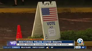 Federal judge orders Florida to make voting rights changes for ex-felons