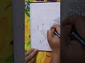 How to draw a simple scenery in a circle#shorts #drawing #pencilart #sketch