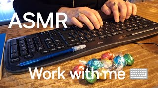 ASMR typing, no talking, work with me 30 min