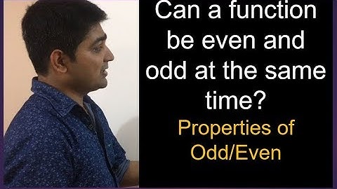 Even and Odd functions properties in Hindi