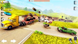 Car Crash Game - Giant Long Road Trains 2021: Beam Truck Crashes - Android Gameplay screenshot 4