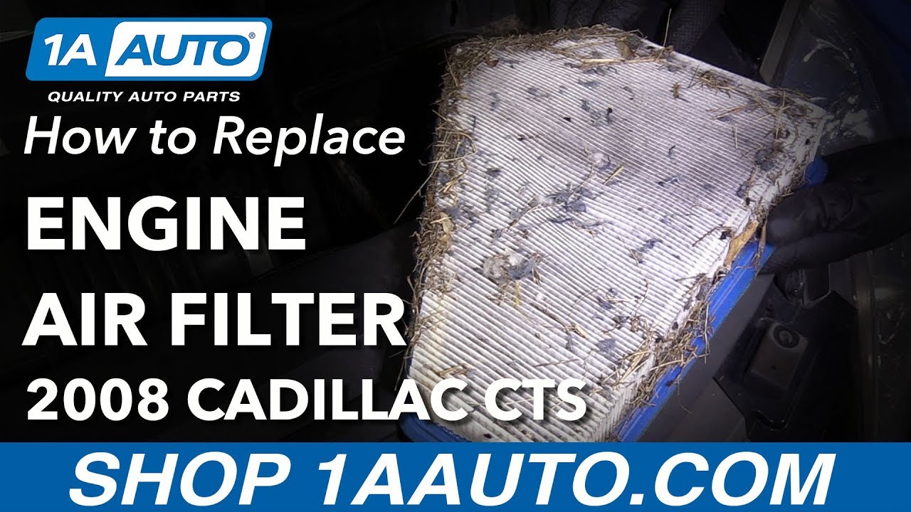 How to Replace Air Filter 08-14 Cadillac CTS - YouTube