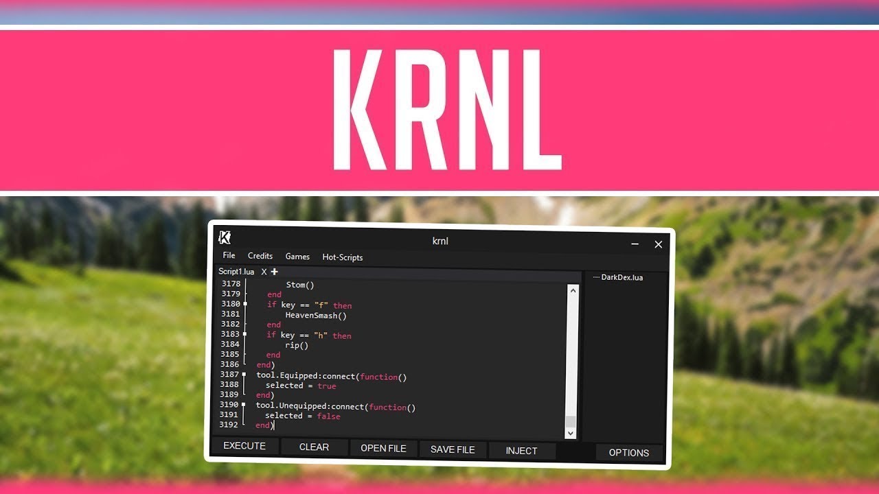 Krnl Exploit Free Roblox Injector Lua Level 7 Script Executor No Key 2021 Youtube - best roblox injector free
