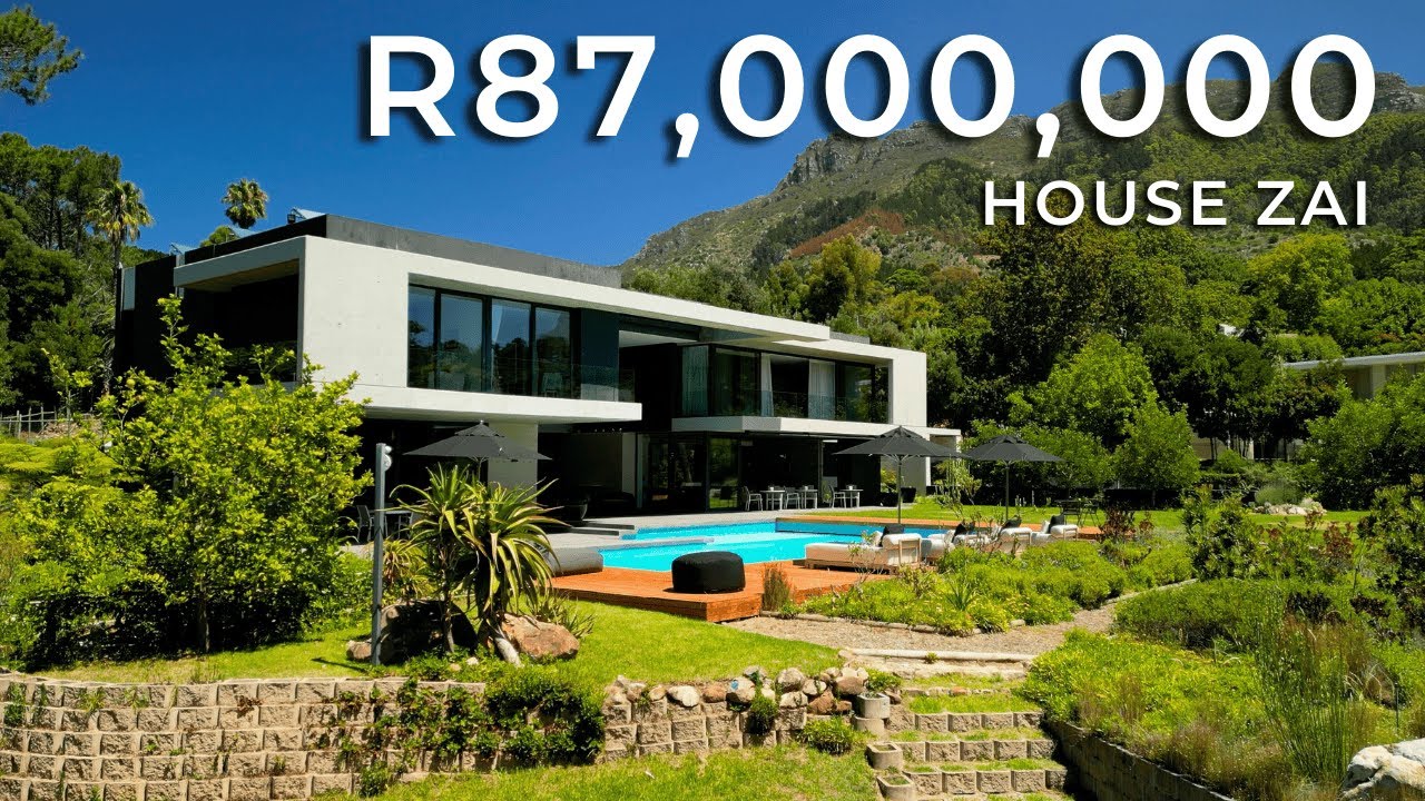 Inside the R87,000,000 Ultra-Modern Estate with Sustainable Engineering & Private Tennis Court!