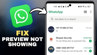 How To Fix Link Preview Not Showing In WhatsApp in SECONDS!