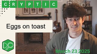 Daily Crypticle Clue - Day 143 - Eggs on toast #crypticcrossword  #wordgames #wordle #dailycrypticle